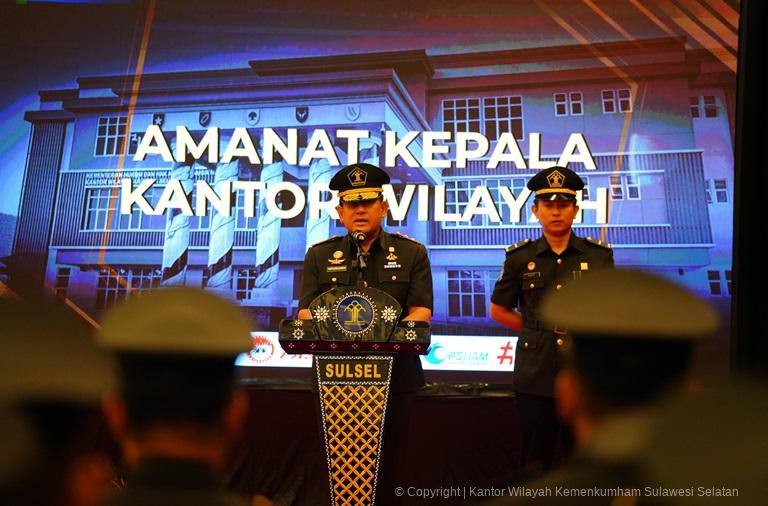 Kakanwil Kemenkumham Sulsel Meminta Pejabat Bangun Komunikasi Dalam Bekerja