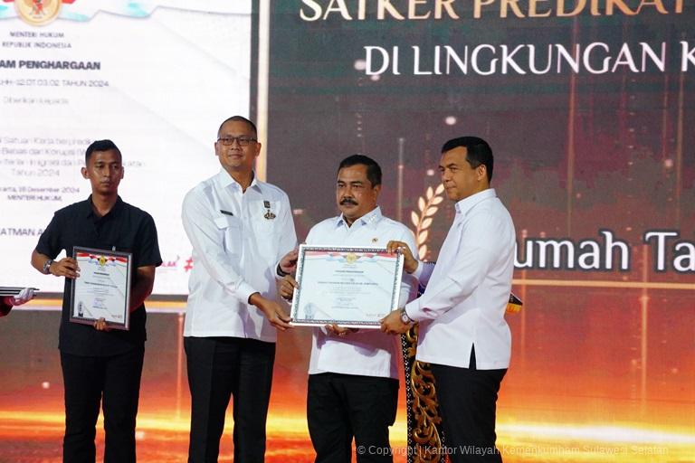 Tiga UPT Lingkup Kanwil Kemenkumham Sulsel Raih WBK Ini Pesan Kakanwil1