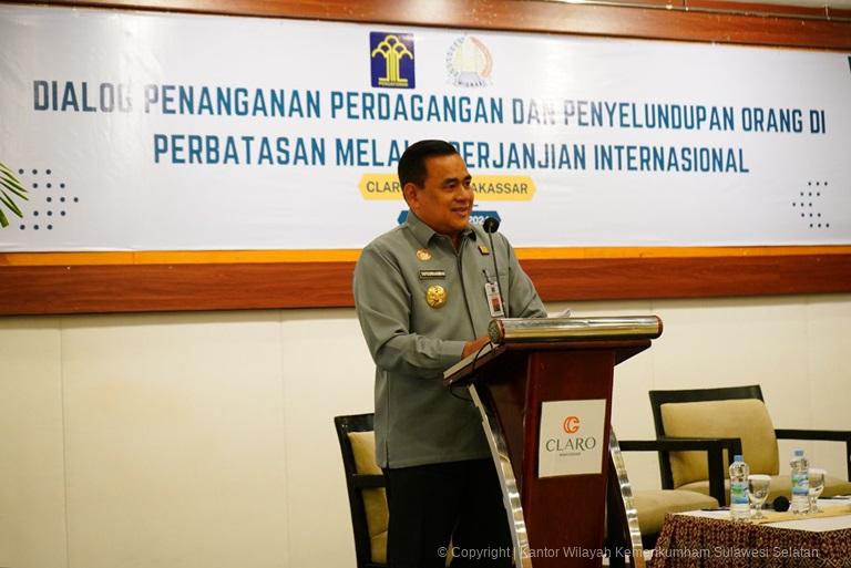 Buka Dialog Penanganan Perdagangan dan Penyelundupan Orang Kakanwil Taufiqurrakhman Sampaikan Pentingnya Sinergitas Antar Pemerintah