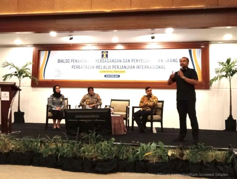 Buka Dialog Penanganan Perdagangan dan Penyelundupan Orang Kakanwil Taufiqurrakhman Sampaikan Pentingnya Sinergitas Antar Pemerintah7