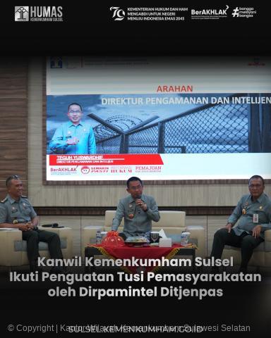 Dirpamintel Ditjenpas Ingatkan Antisipasi Potensi Gangguan Kamtib Setiap Waktu 