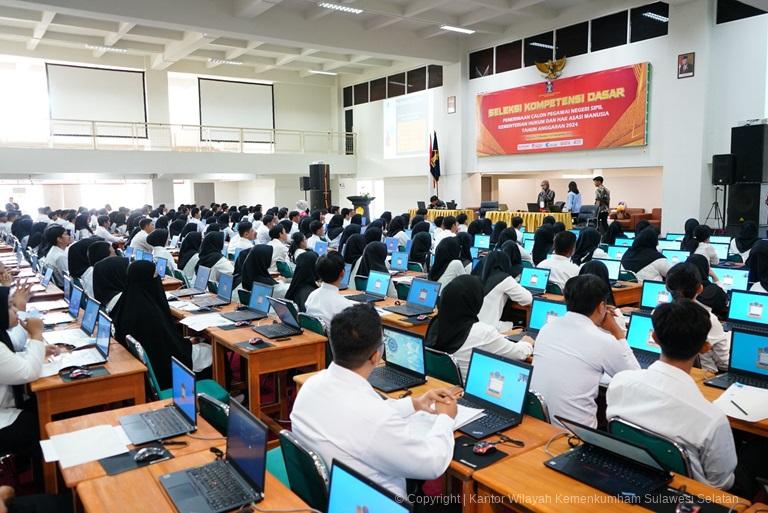 Dukungan Orang Tua Mewarnai SKD Kanwil Kemenkumham Sulsel1