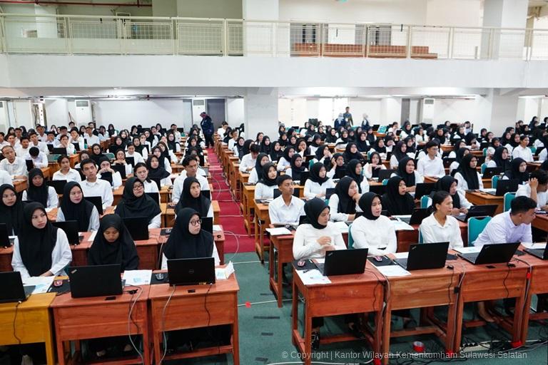 Hari Pertama SKD Kanwil Kemenkumham Sulsel Diikuti 1045 Peserta