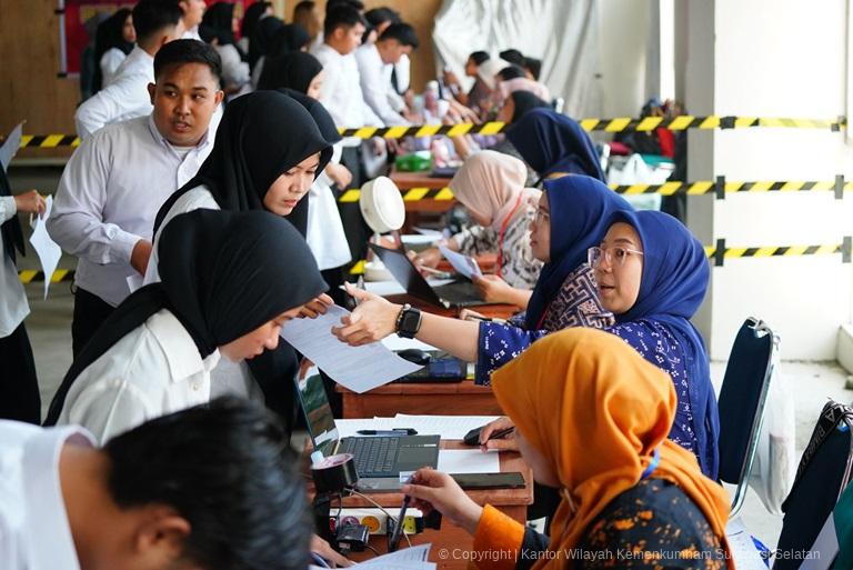 Hari Pertama SKD Kanwil Kemenkumham Sulsel Diikuti 1045 Peserta5