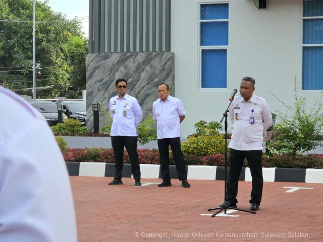 Kabid Inteldakim Ajak Pegawai Tumbuhkan Sense of Belonging Atas Sarpras Kemenkumham Sulsel