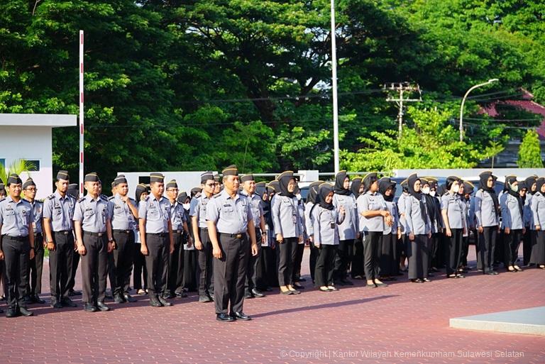 Kadivim Kanwil Kemenkumham Sulsel Ajak Pegawai Tetap Bersikap Disiplin dan Jaga Kesehatan1