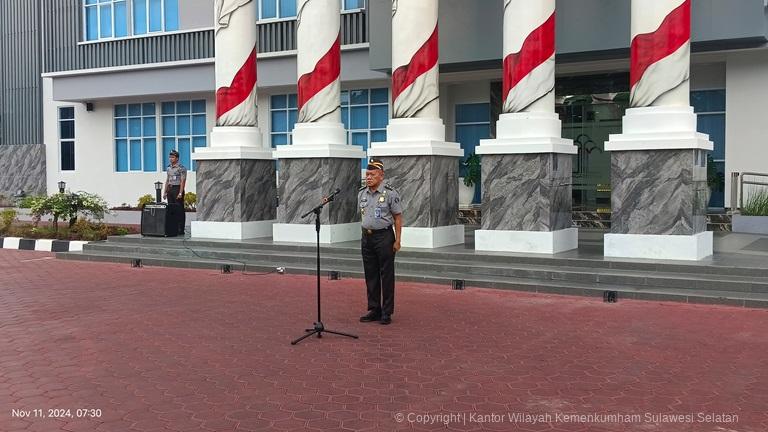 Kadivim Kanwil Kemenkumham Sulsel Mengingatkan Pegawai Agar pandai Bersyukur1