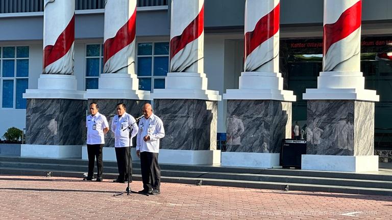 Kadivim Kanwil Kemenkumham Sulsel Minta Seluruh Pegawai Tingkatkan Kedisiplinan