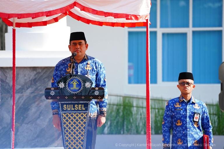 Kakanwil Kemenkumham Sulsel Ajak Jajaran Pemuda Berpartisipasi Dalam Pembangunan Indonesia