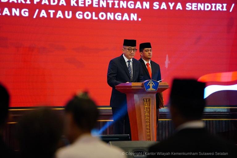 Kakanwil Kemenkumham Sulsel Dilantik Menjadi Majelis Pengawas dan Kehormatan Notaris