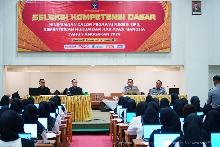 Kakanwil Kemenkumham Sulsel Taufiqurrakhman Tutup Pelaksanaan SKD CPNS Kemenkumham1