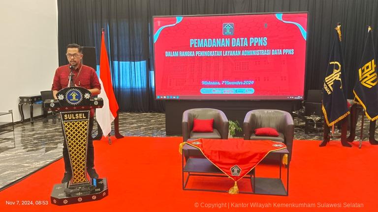 Kanwil Kemenkumham Sulsel Gelar Pemadanan Data PPNS se Sulsel