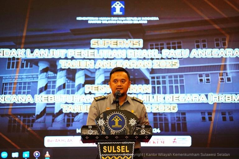 Kanwil Kemenkumham Sulsel Gelar Supervisi RKAKL TA 2025 dan Penyusunan RKBMN TA 20261