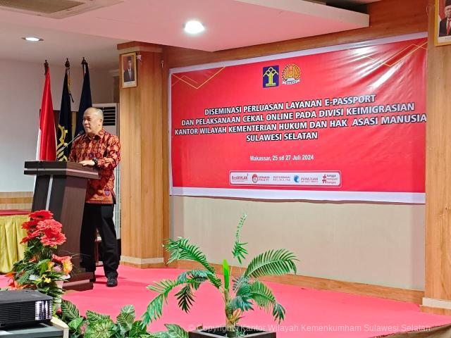 Kemenkumham Sulsel Diseminasikan Perluasan Layanan E Paspor dan Pelaksanaan Cekal Online