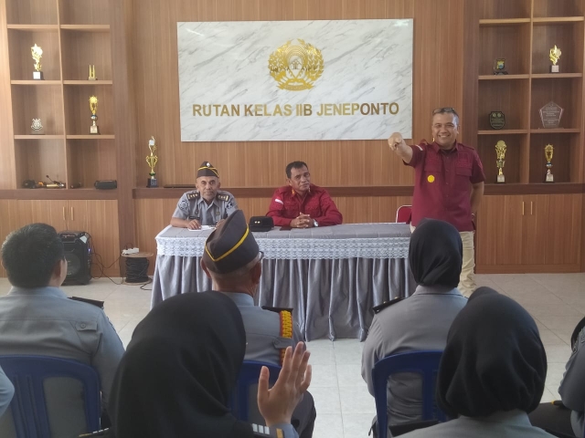 Kunjungi Rutan Jeneponto Kanwil Kemenkum HAM Sulsel Pantau Fasilitas Publik