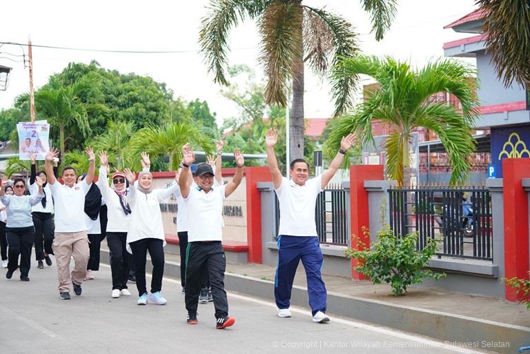 Pegawai Kanwil Kemenkumham Sulsel Olahraga Bersama5