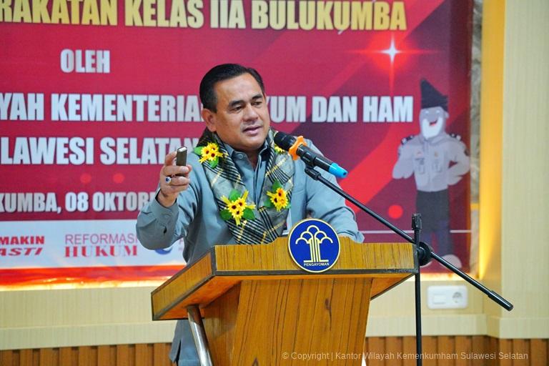 Resmikan Ruang PTSP Taufiqurrakhman Harap Lapas Bulukumba Berikan Layanan Mudah Berkepastian dan Berkemanfaatan