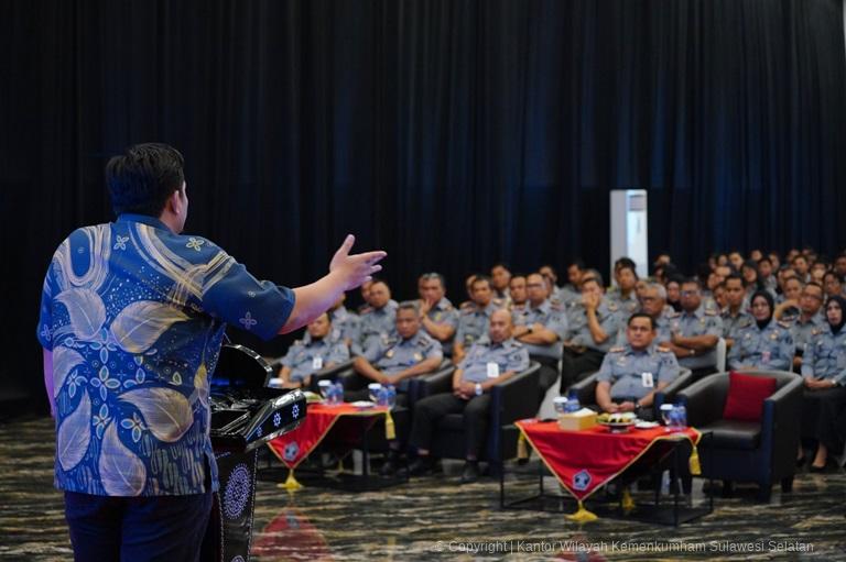 Staf Khusus Menteri Bidang Keamanan Dan Intelijen Dorong Jajaran Kemenkumham Sulsel Bersiap Menghadapi Perubahan Kemenkumham RI1